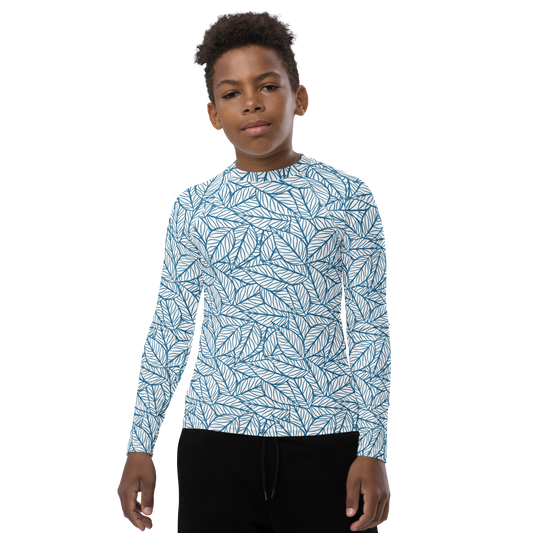 Colorful Fall Leaves | Seamless Patterns | All-Over Print Youth Rash Guard - #10
