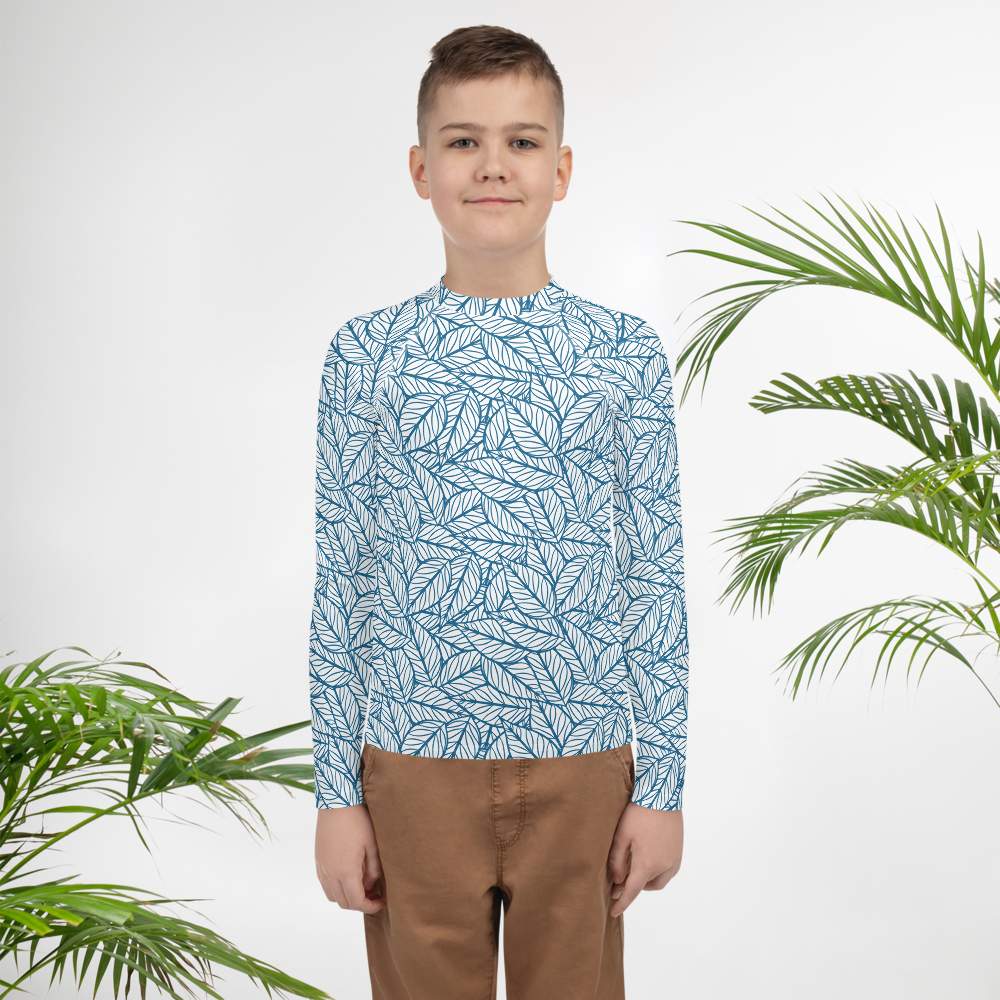 Colorful Fall Leaves | Seamless Patterns | All-Over Print Youth Rash Guard - #10