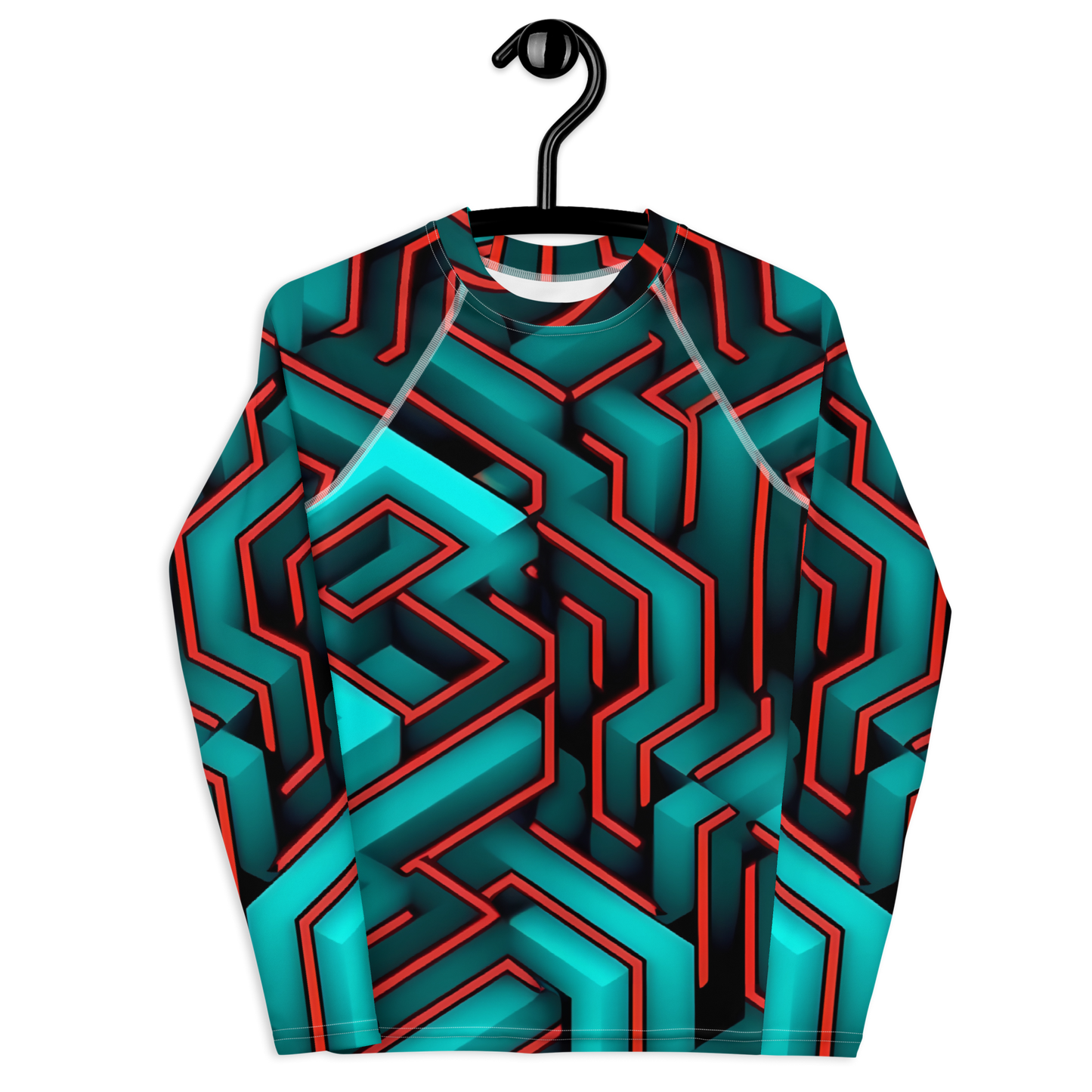 3D Maze Illusion | 3D Patterns | All-Over Print Youth Rash Guard - #2