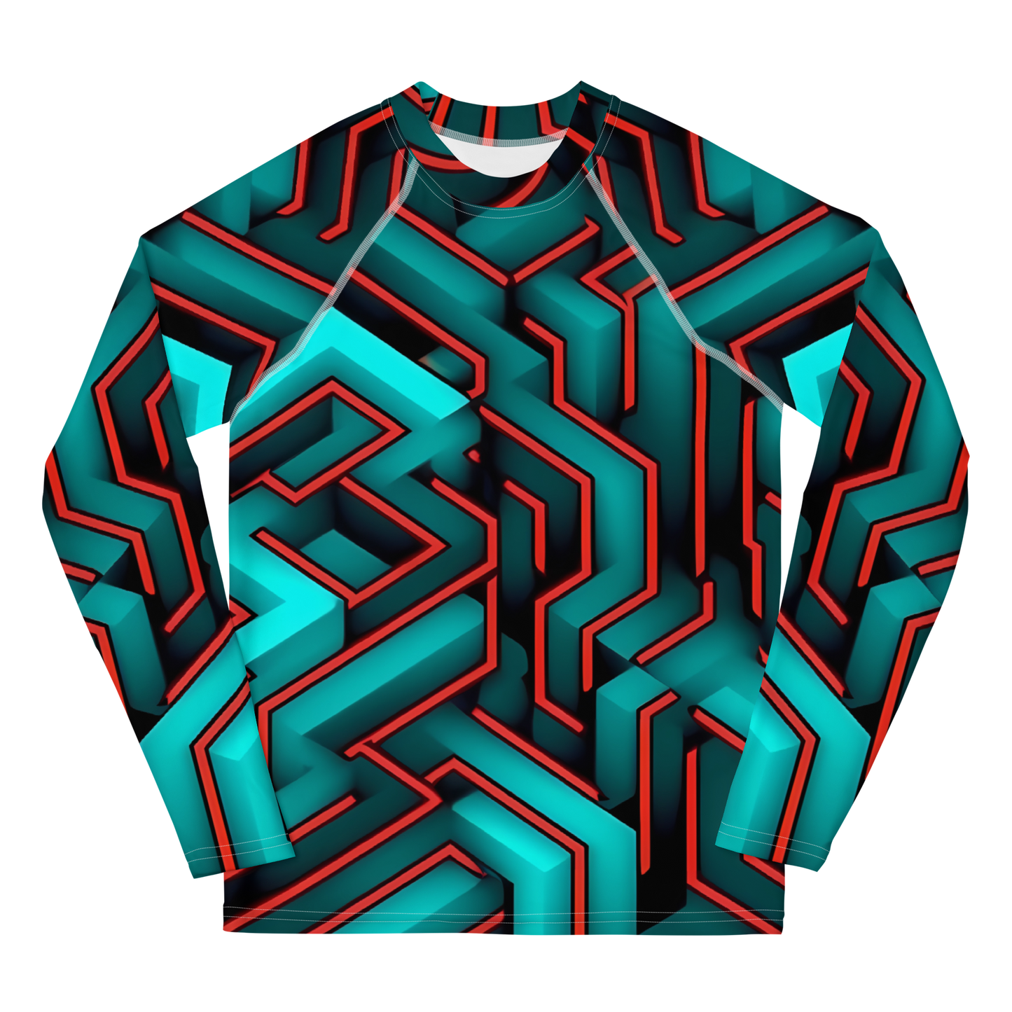 3D Maze Illusion | 3D Patterns | All-Over Print Youth Rash Guard - #2