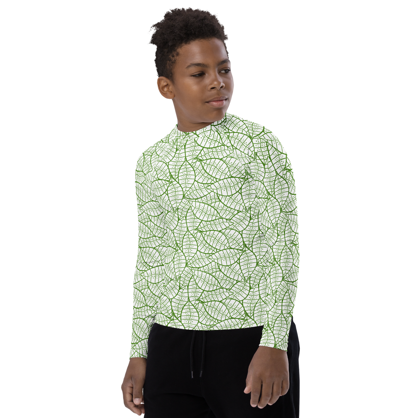 Colorful Fall Leaves | Seamless Patterns | All-Over Print Youth Rash Guard - #4