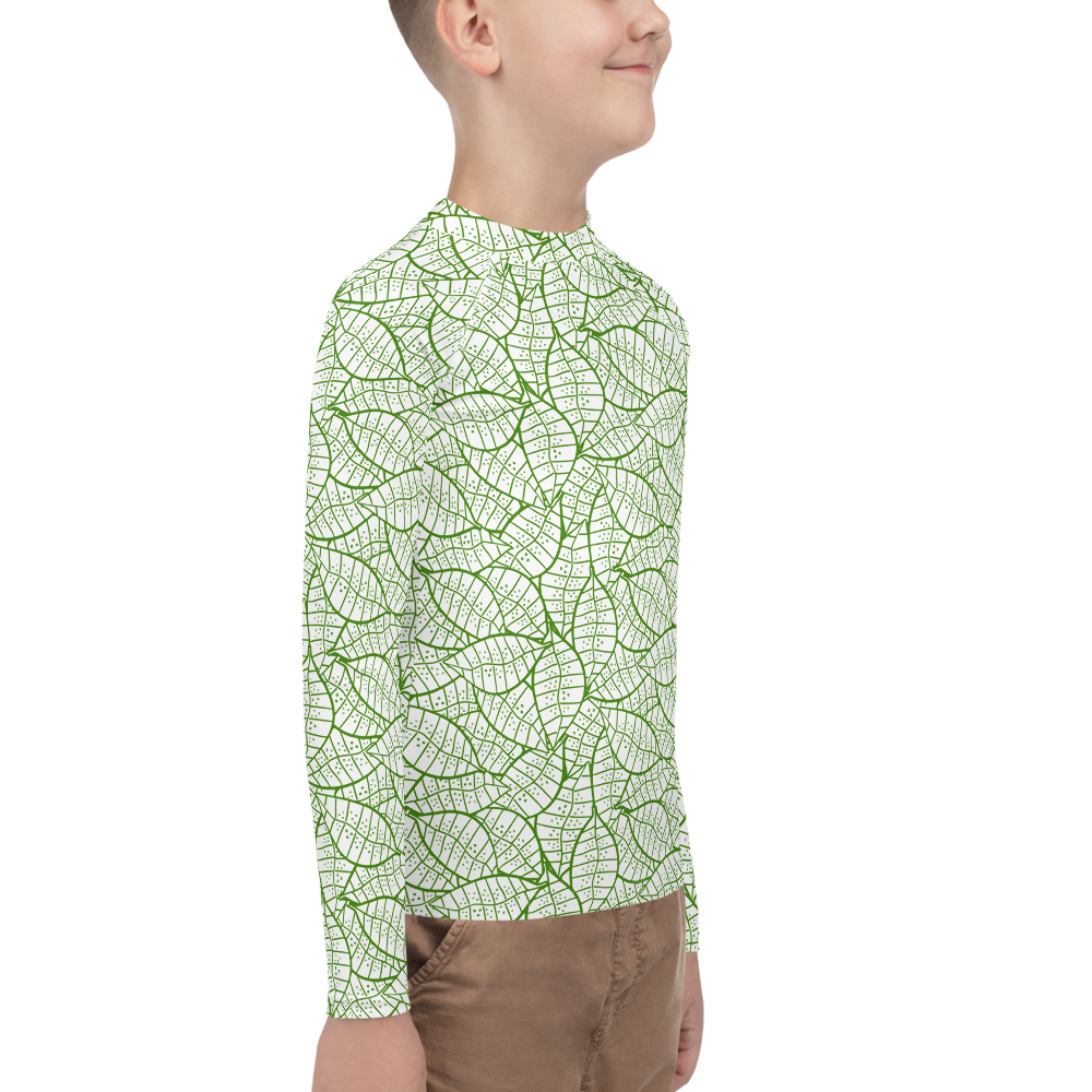 Colorful Fall Leaves | Seamless Patterns | All-Over Print Youth Rash Guard - #4