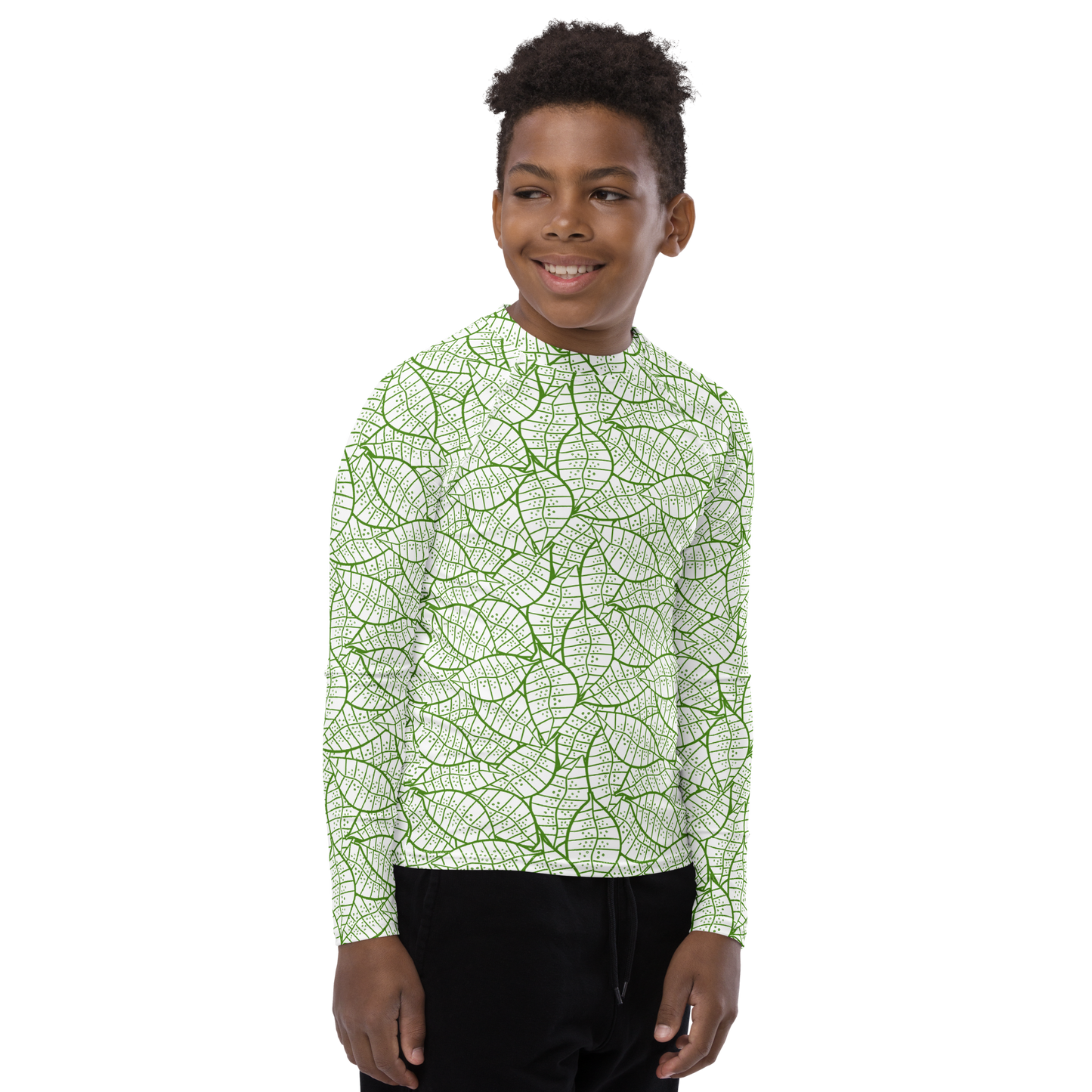 Colorful Fall Leaves | Seamless Patterns | All-Over Print Youth Rash Guard - #4