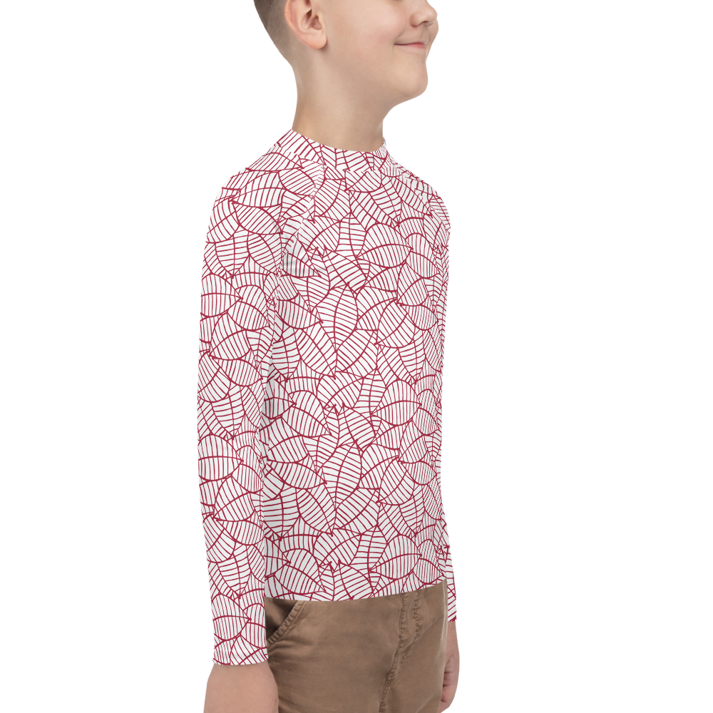 Colorful Fall Leaves | Seamless Patterns | All-Over Print Youth Rash Guard - #8