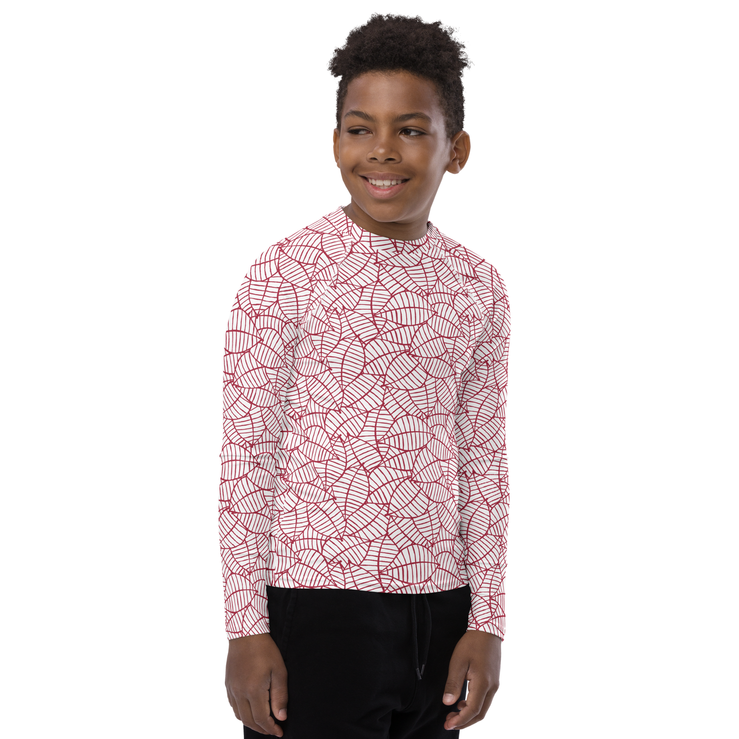 Colorful Fall Leaves | Seamless Patterns | All-Over Print Youth Rash Guard - #8