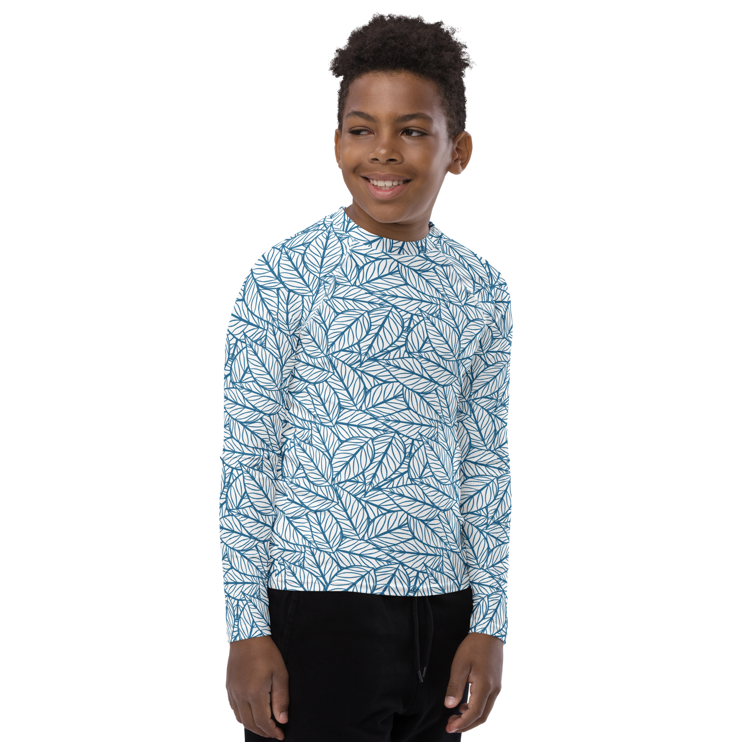 Colorful Fall Leaves | Seamless Patterns | All-Over Print Youth Rash Guard - #10