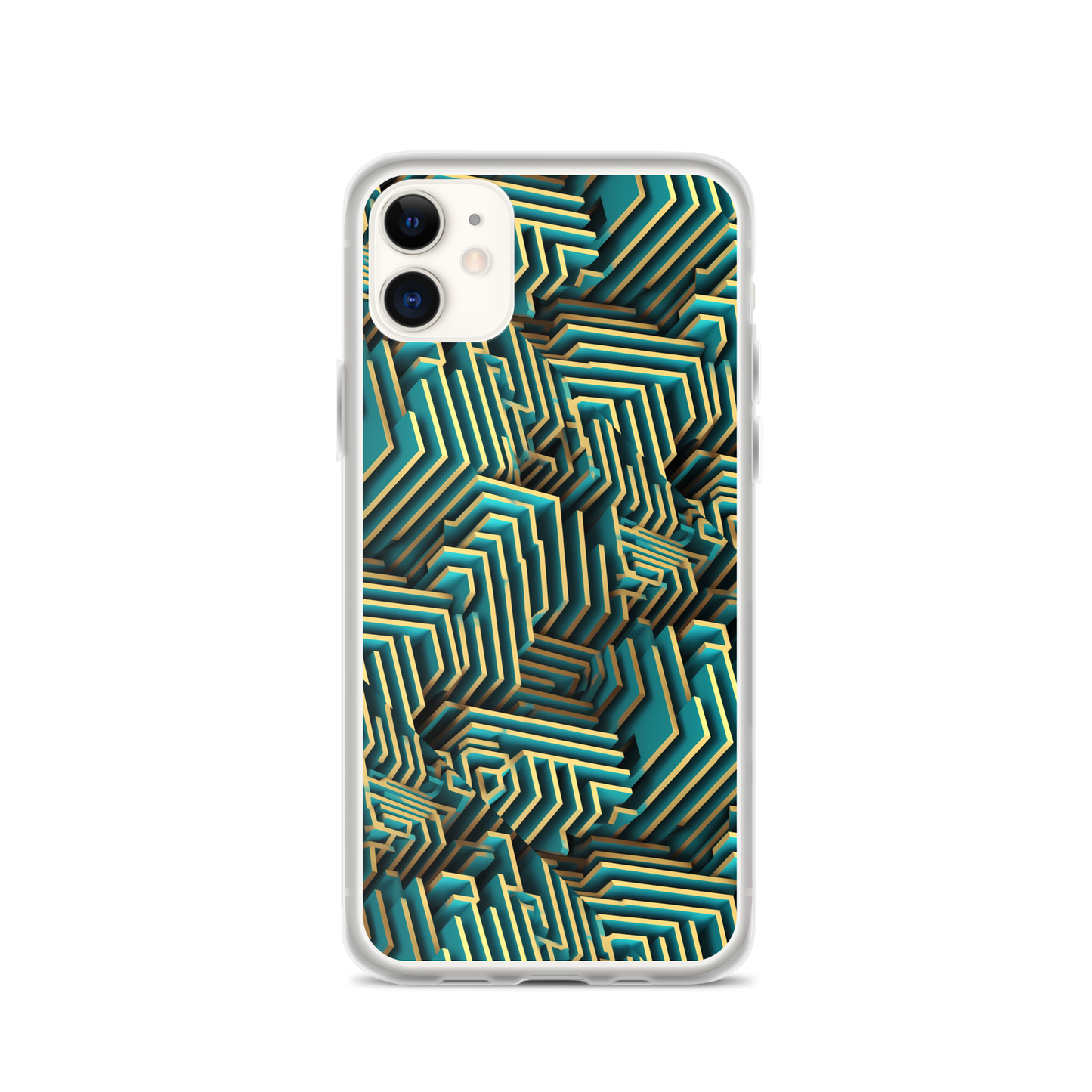 3D Maze Illusion | 3D Patterns | Clear Case for iPhone - #5