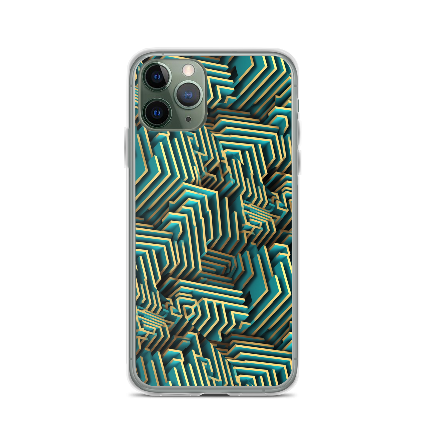 3D Maze Illusion | 3D Patterns | Clear Case for iPhone - #5