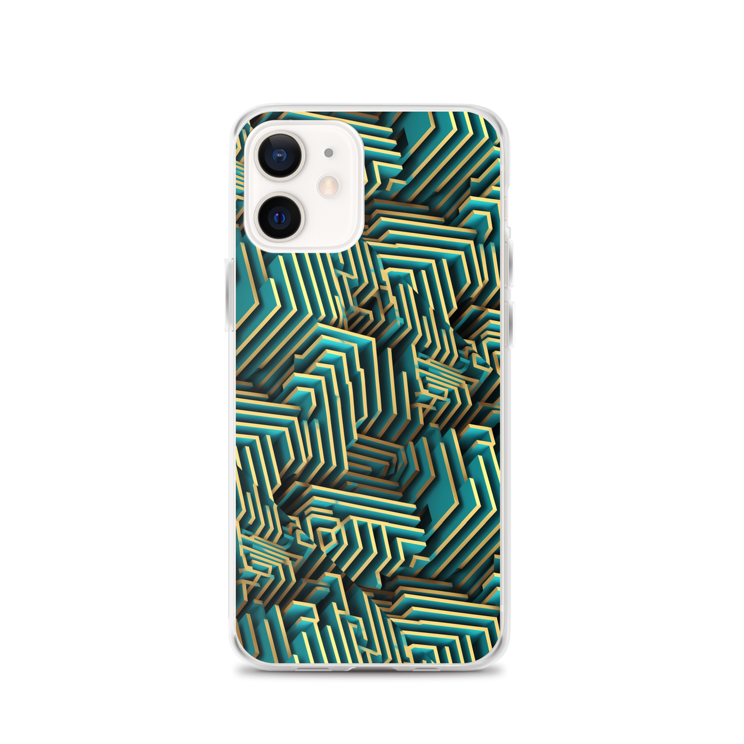 3D Maze Illusion | 3D Patterns | Clear Case for iPhone - #5