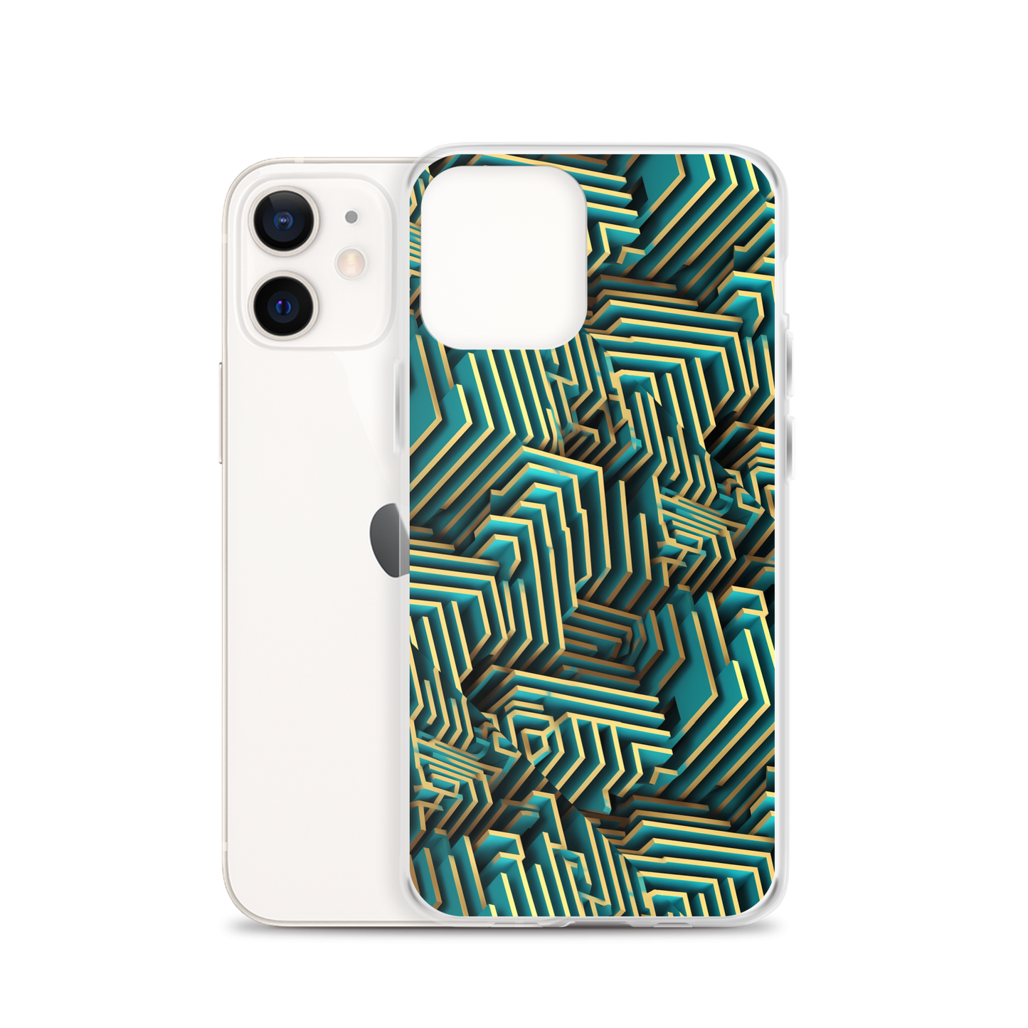 3D Maze Illusion | 3D Patterns | Clear Case for iPhone - #5