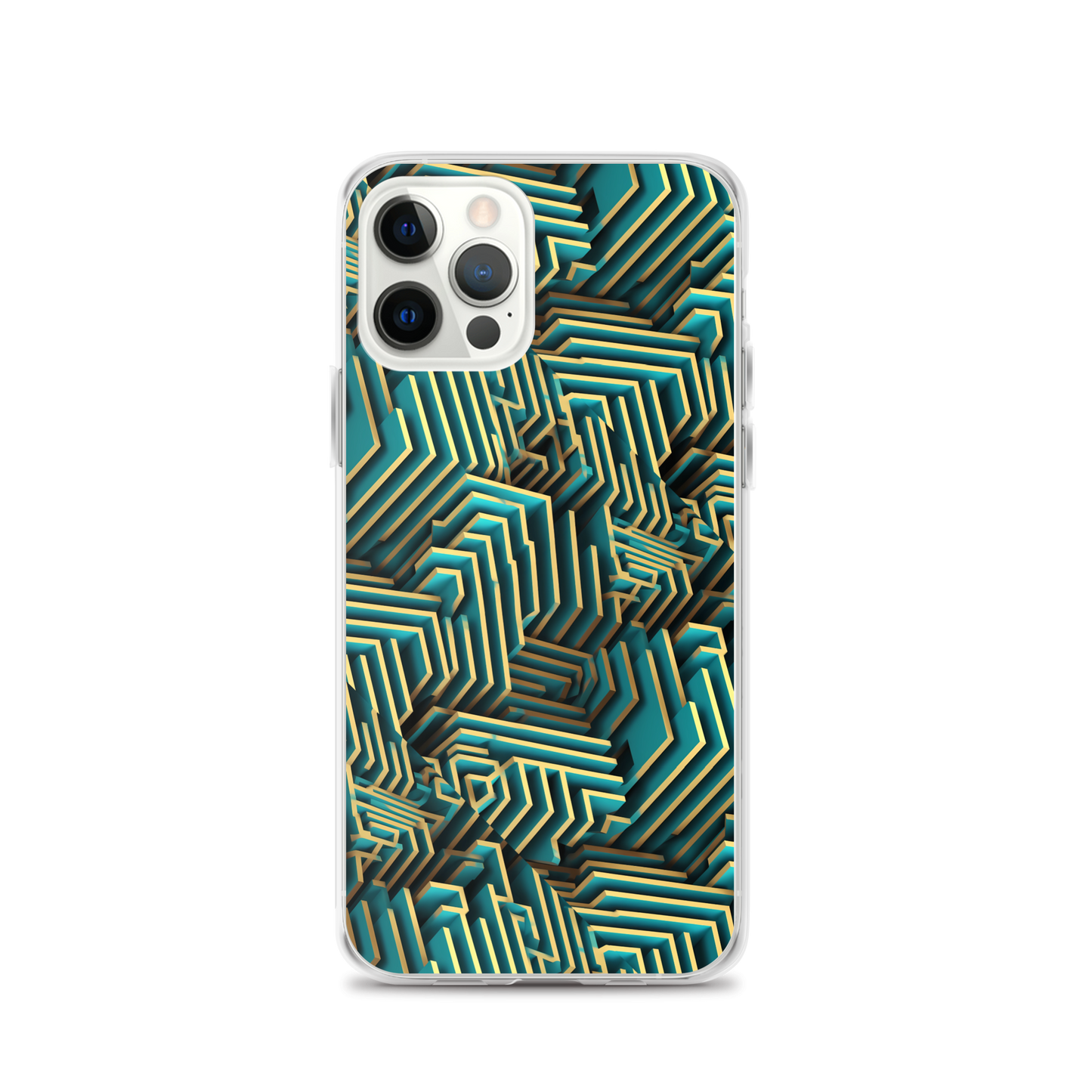 3D Maze Illusion | 3D Patterns | Clear Case for iPhone - #5