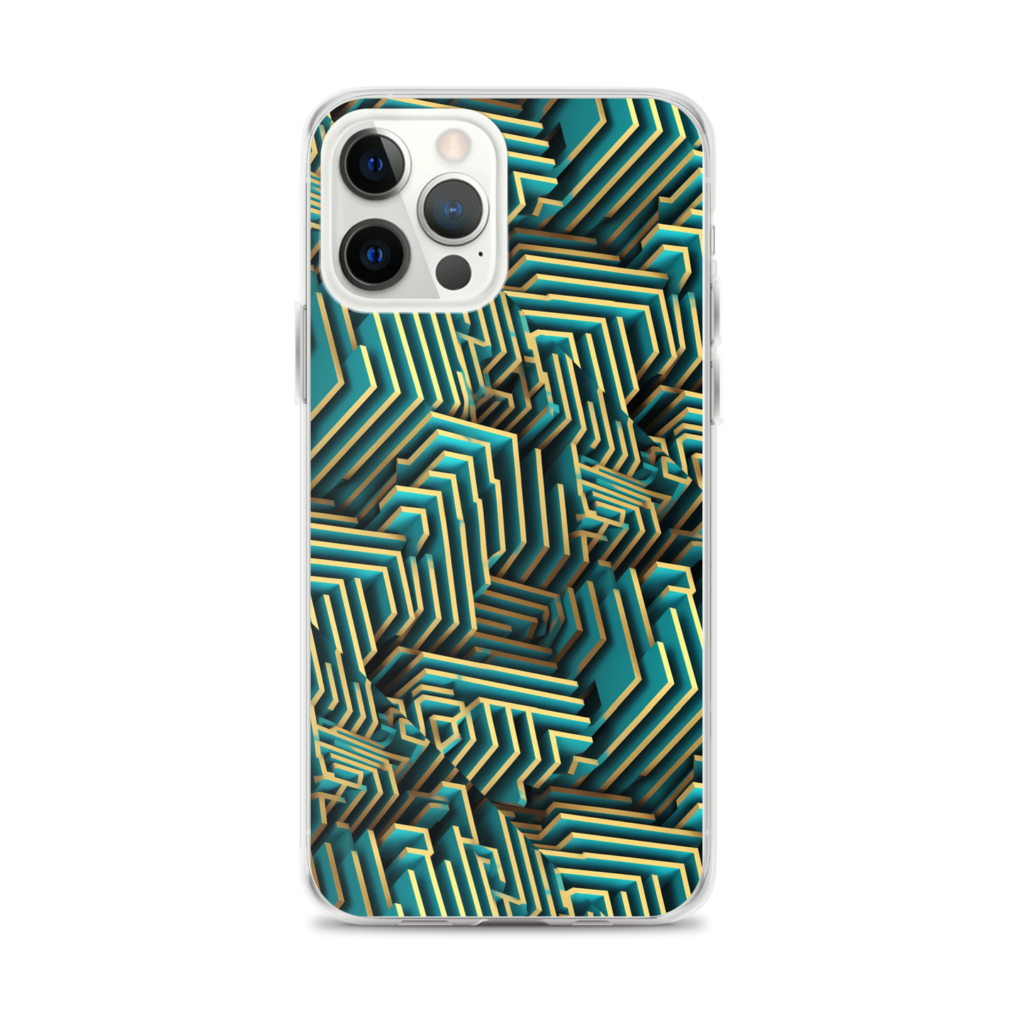 3D Maze Illusion | 3D Patterns | Clear Case for iPhone - #5