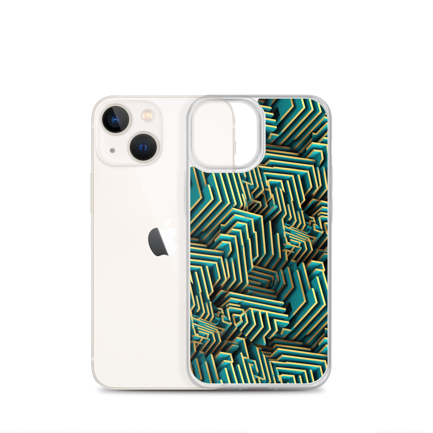 3D Maze Illusion | 3D Patterns | Clear Case for iPhone - #5