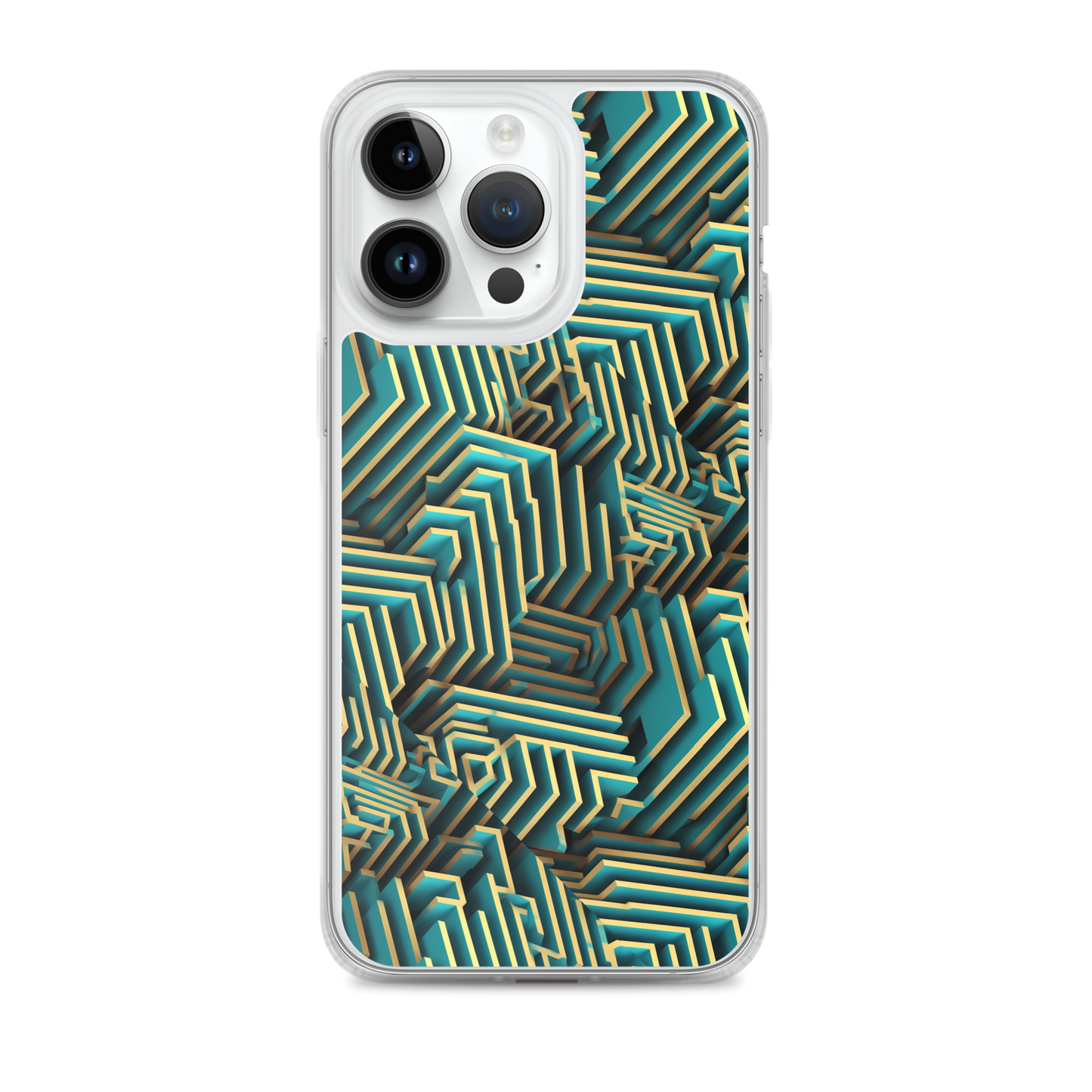 3D Maze Illusion | 3D Patterns | Clear Case for iPhone - #5