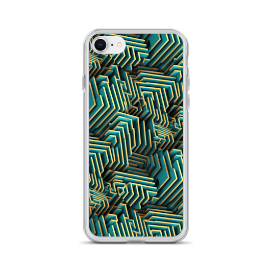 3D Maze Illusion | 3D Patterns | Clear Case for iPhone - #5
