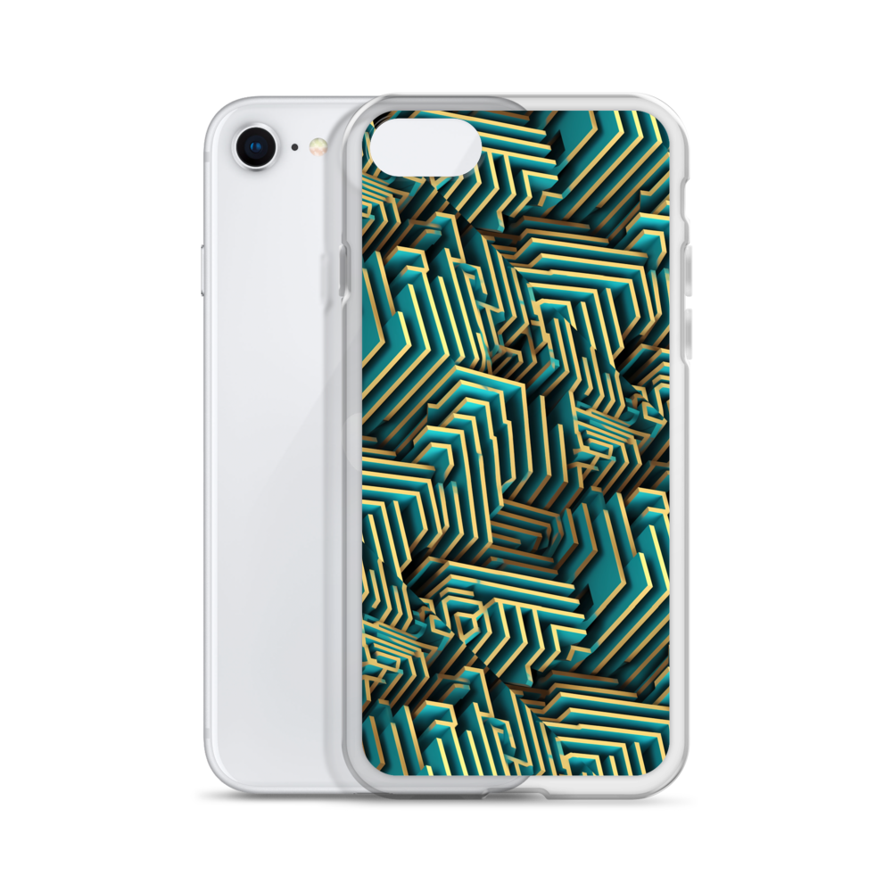 3D Maze Illusion | 3D Patterns | Clear Case for iPhone - #5