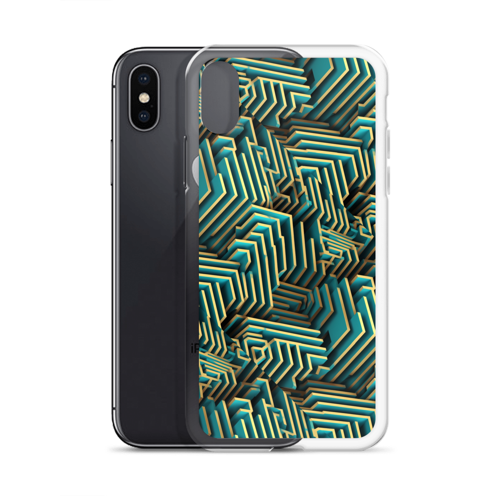 3D Maze Illusion | 3D Patterns | Clear Case for iPhone - #5