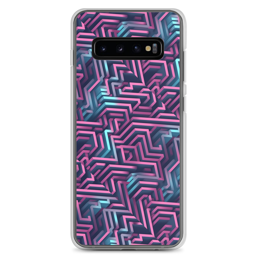 3D Maze Illusion | 3D Patterns | Clear Case for Samsung - #4
