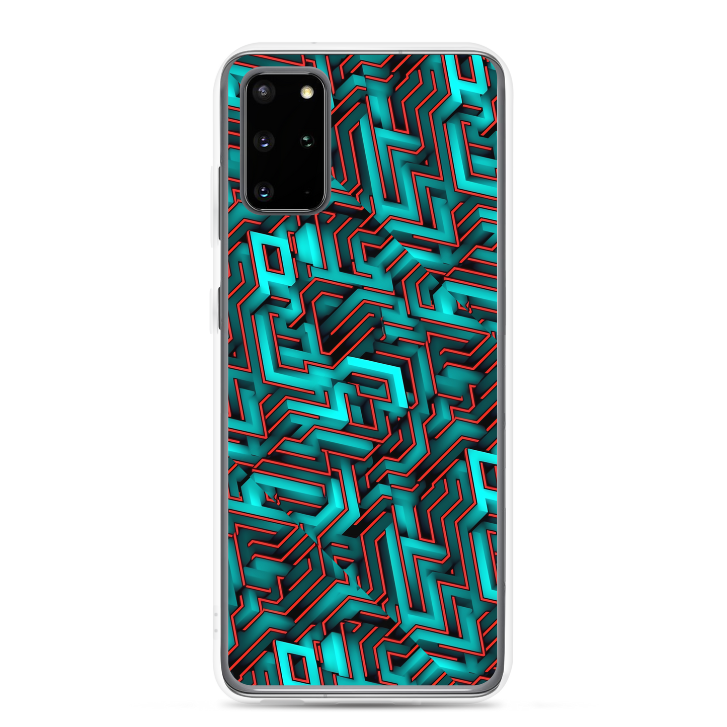 3D Maze Illusion | 3D Patterns | Clear Case for Samsung - #2