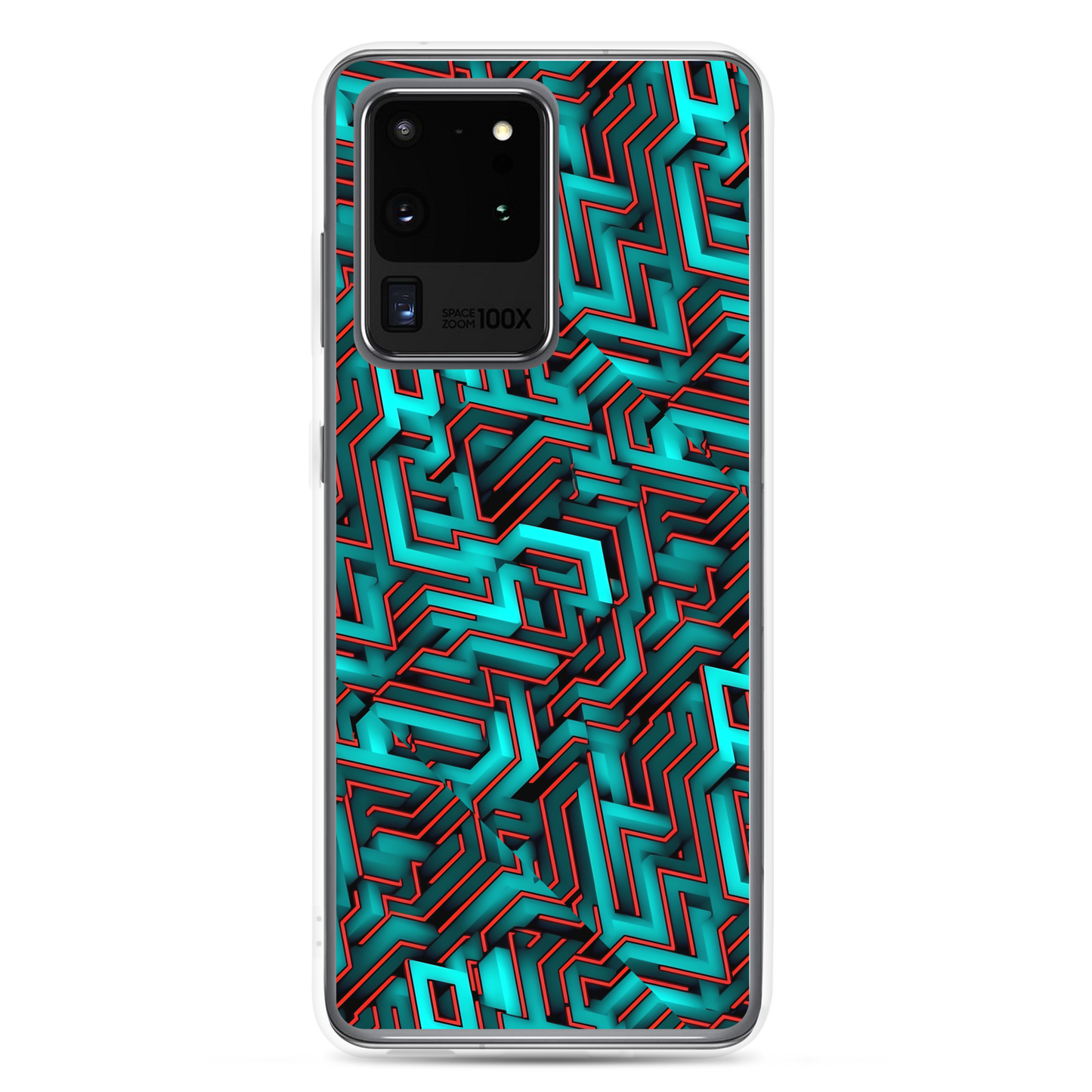 3D Maze Illusion | 3D Patterns | Clear Case for Samsung - #2