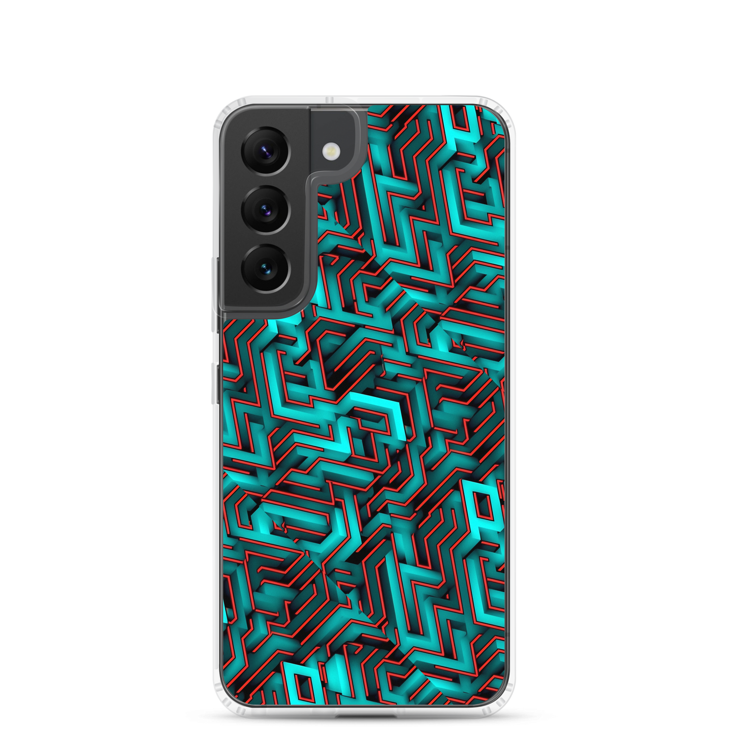 3D Maze Illusion | 3D Patterns | Clear Case for Samsung - #2