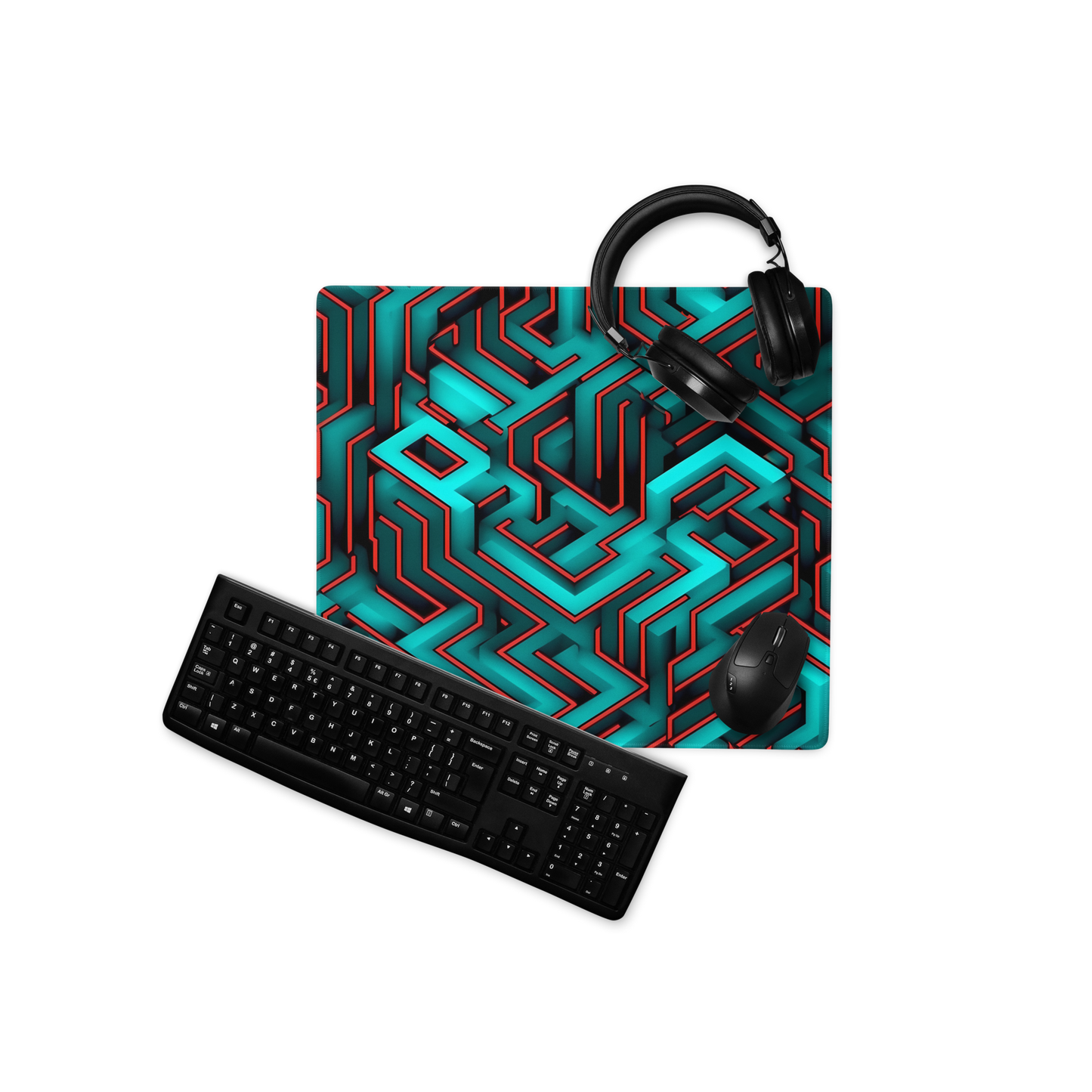 3D Maze Illusion | 3D Patterns | Gaming Mouse Pad - #3