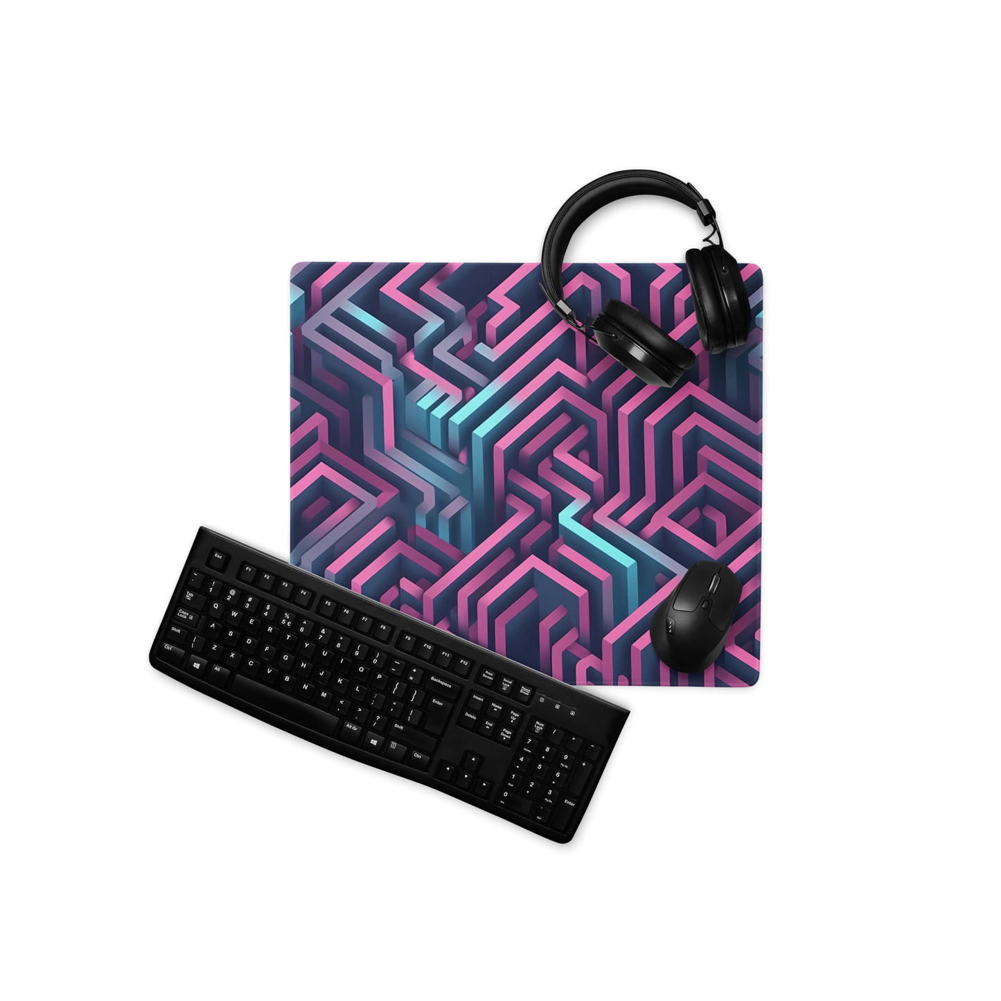 3D Maze Illusion | 3D Patterns | Gaming Mouse Pad - #5