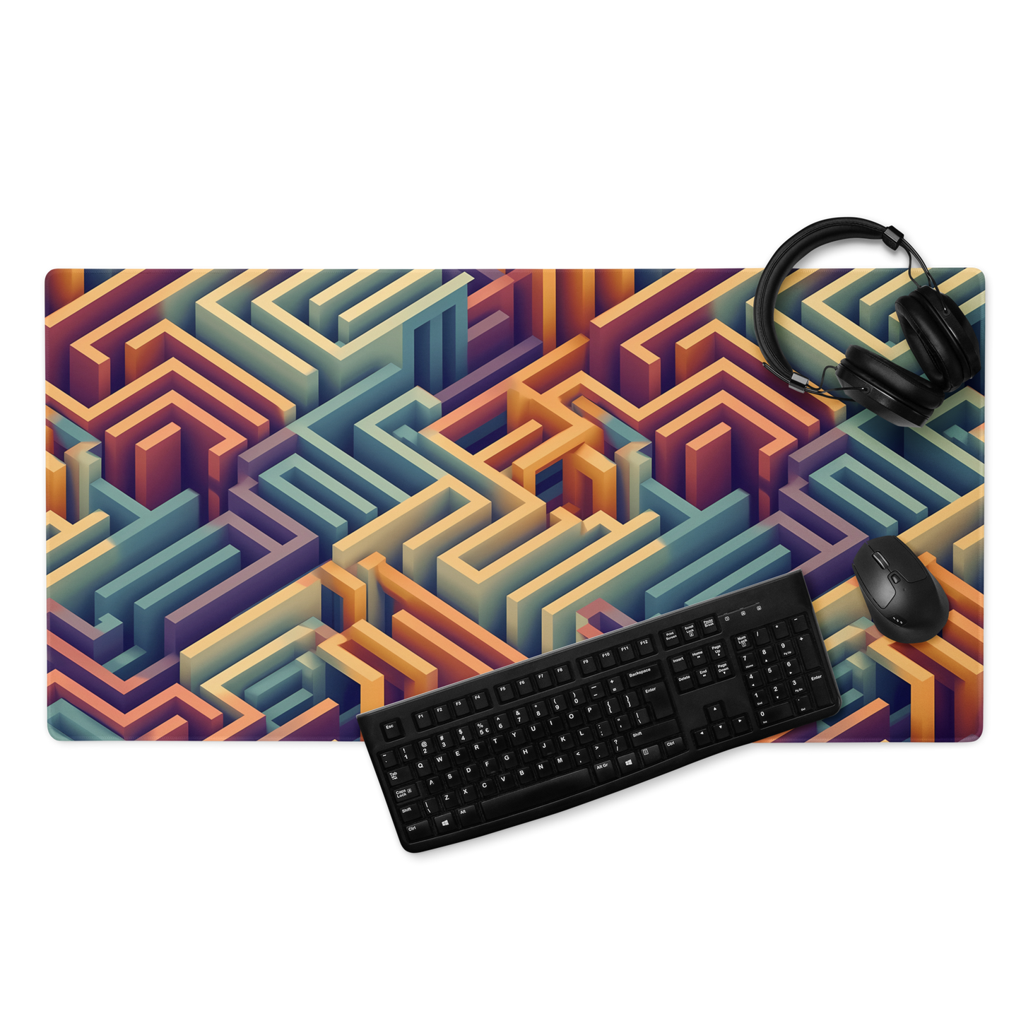 3D Maze Illusion | 3D Patterns | Gaming Mouse Pad - #4