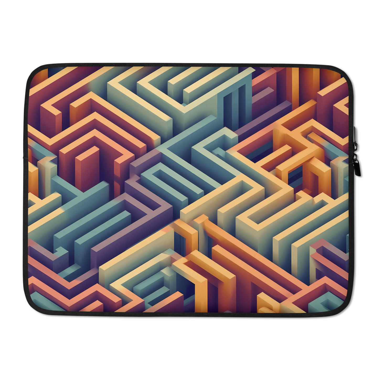 3D Maze Illusion | 3D Patterns | Laptop Sleeve - #3