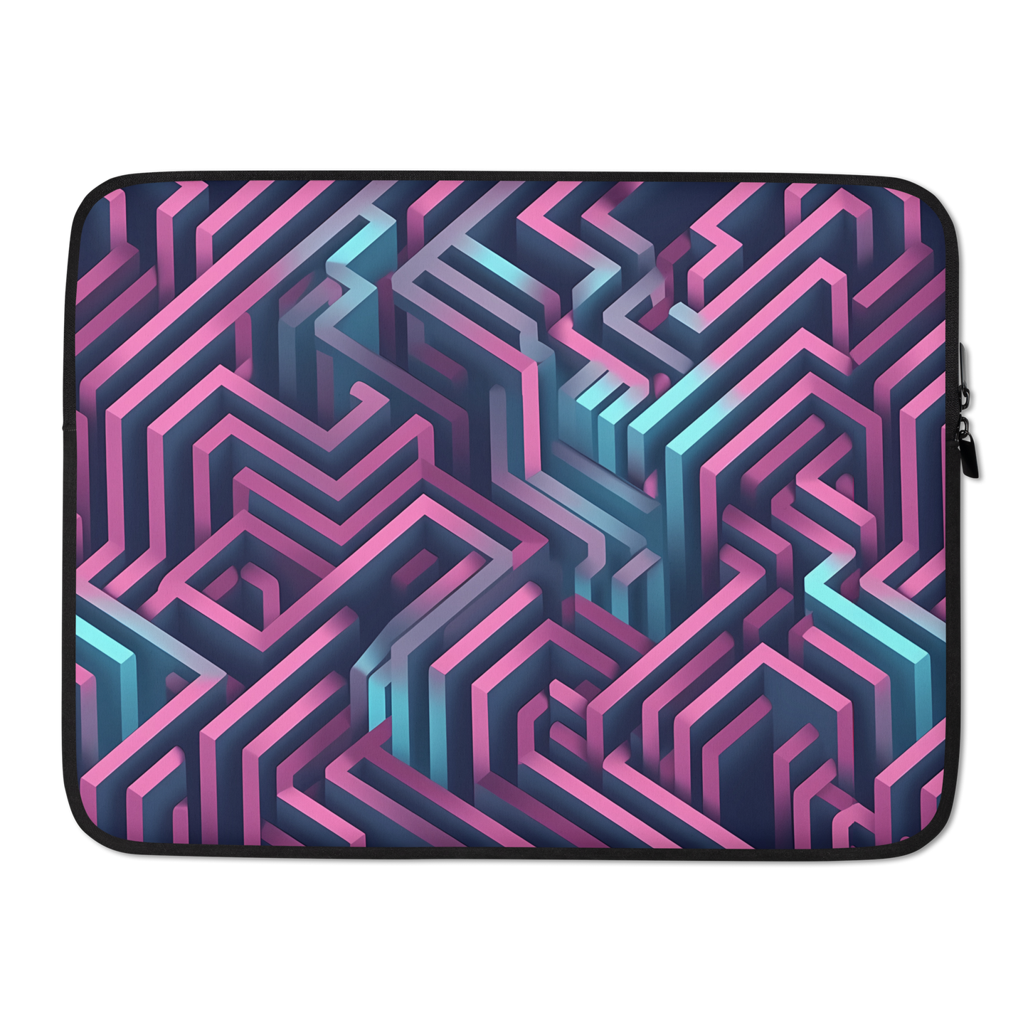 3D Maze Illusion | 3D Patterns | Laptop Sleeve - #4
