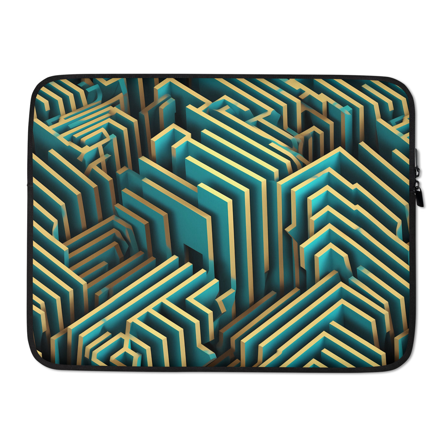 3D Maze Illusion | 3D Patterns | Laptop Sleeve - #5