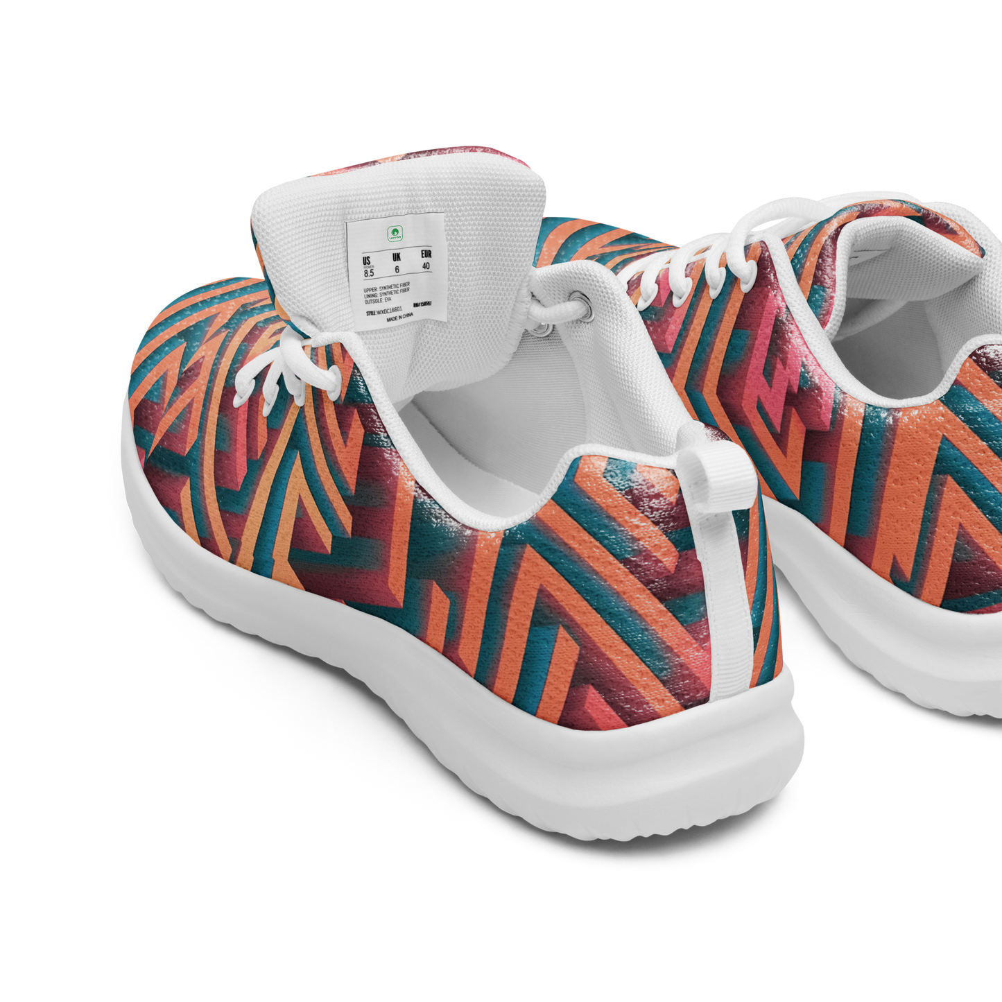 3D Maze Illusion | 3D Patterns | Men's Athletic Shoes - #1
