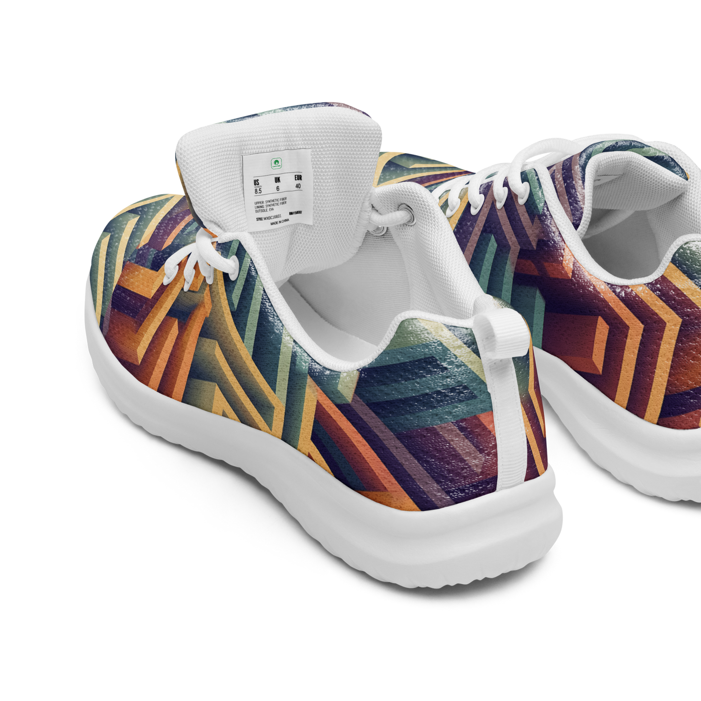 3D Maze Illusion | 3D Patterns | Men's Athletic Shoes - #3