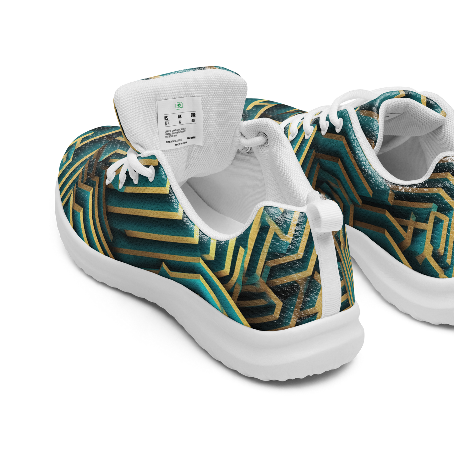 3D Maze Illusion | 3D Patterns | Men's Athletic Shoes - #5