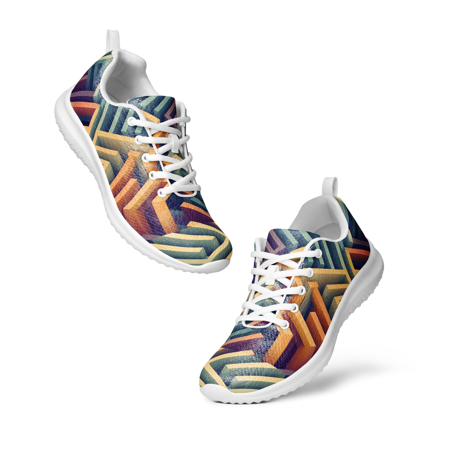 3D Maze Illusion | 3D Patterns | Men's Athletic Shoes - #3