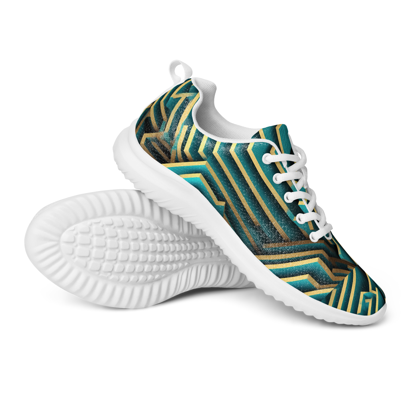 3D Maze Illusion | 3D Patterns | Men's Athletic Shoes - #5