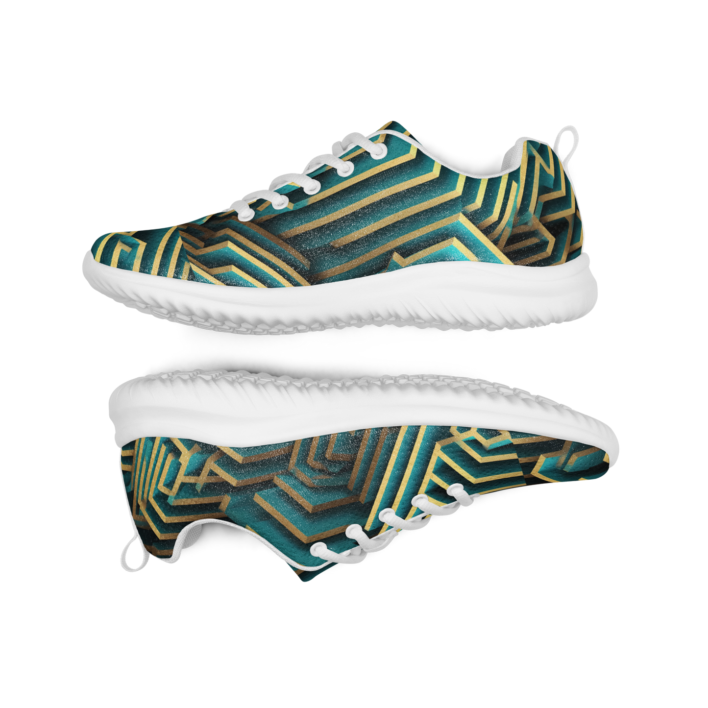 3D Maze Illusion | 3D Patterns | Men's Athletic Shoes - #5