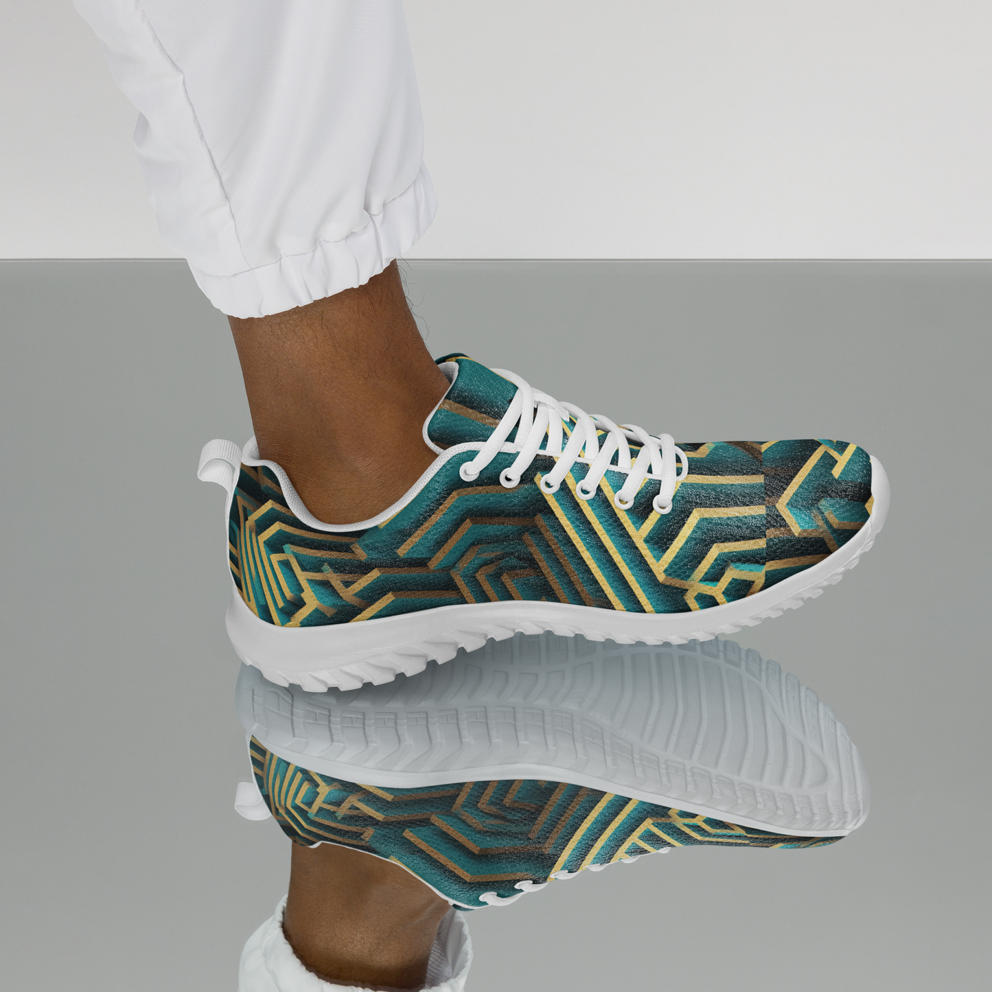 3D Maze Illusion | 3D Patterns | Men's Athletic Shoes - #5