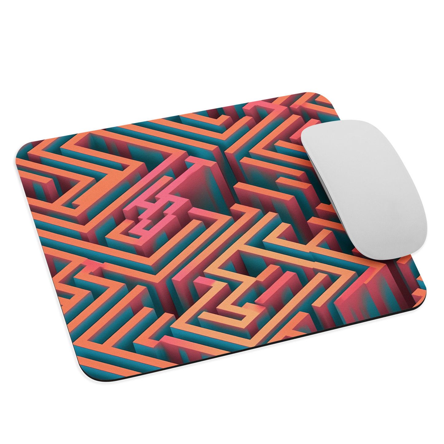 3D Maze Illusion | 3D Patterns | Mouse Pad - #1