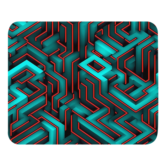 3D Maze Illusion | 3D Patterns | Mouse Pad - #2