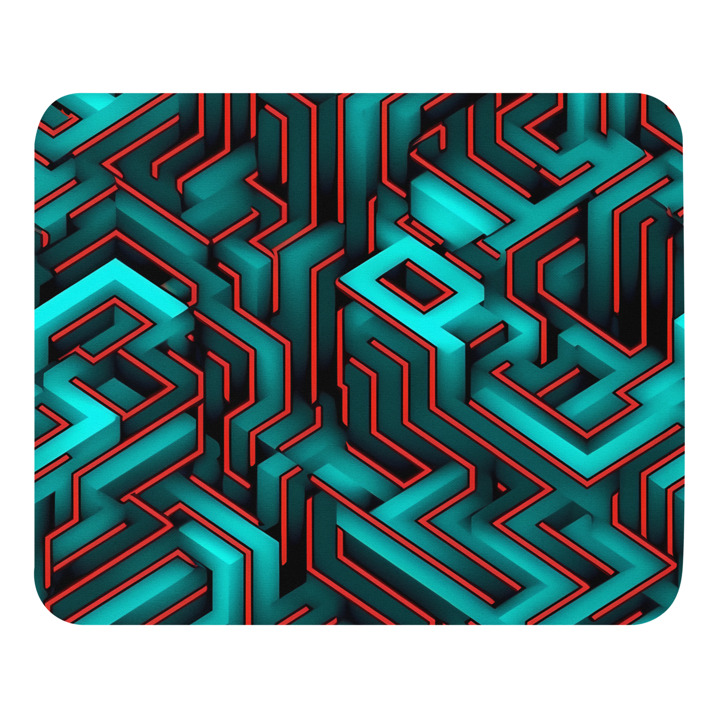 3D Maze Illusion | 3D Patterns | Mouse Pad - #2