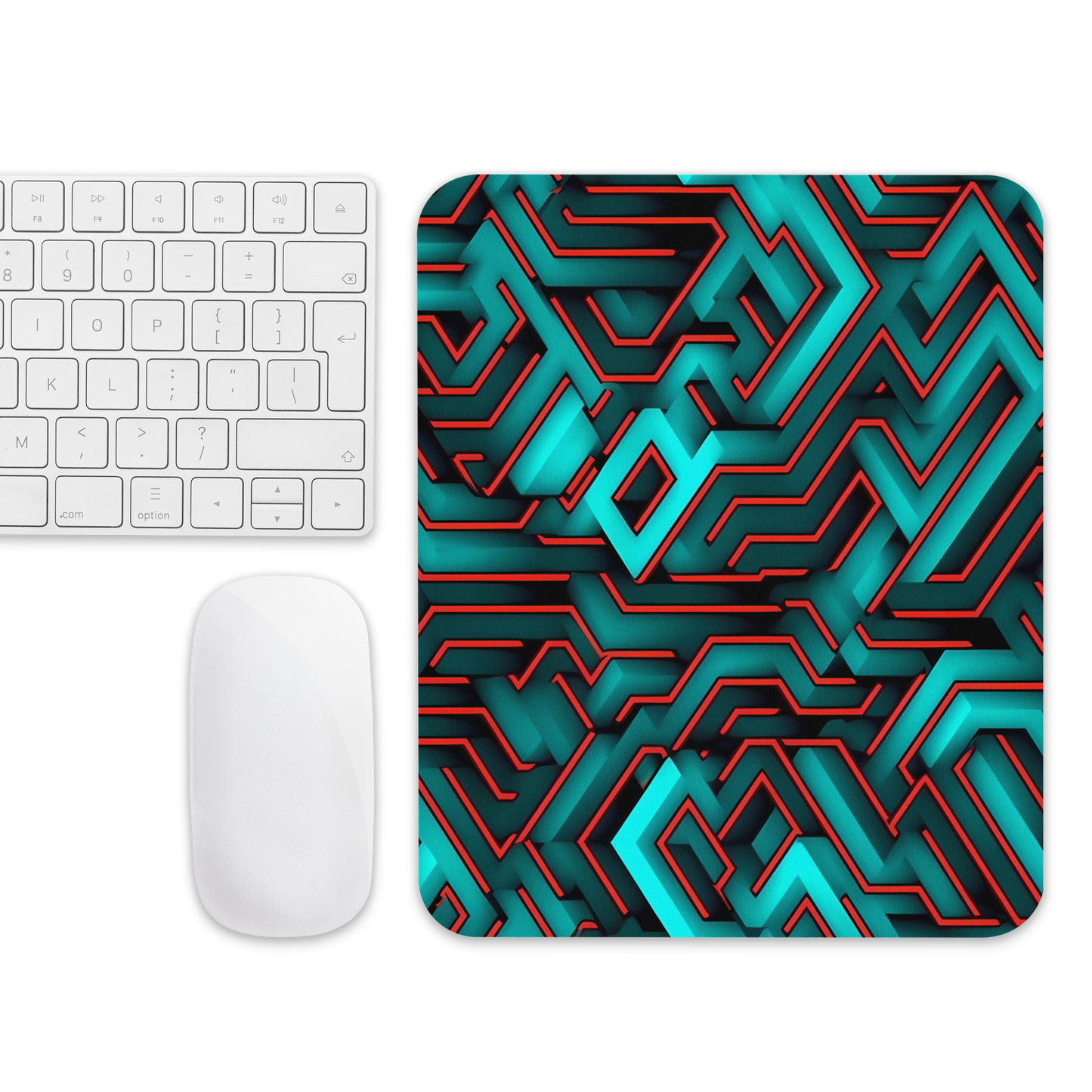 3D Maze Illusion | 3D Patterns | Mouse Pad - #2