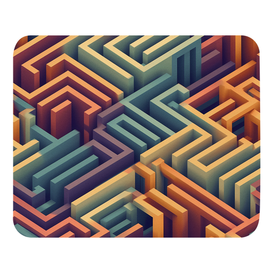 3D Maze Illusion | 3D Patterns | Mouse Pad - #3