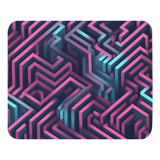 3D Maze Illusion | 3D Patterns | Mouse Pad - #4