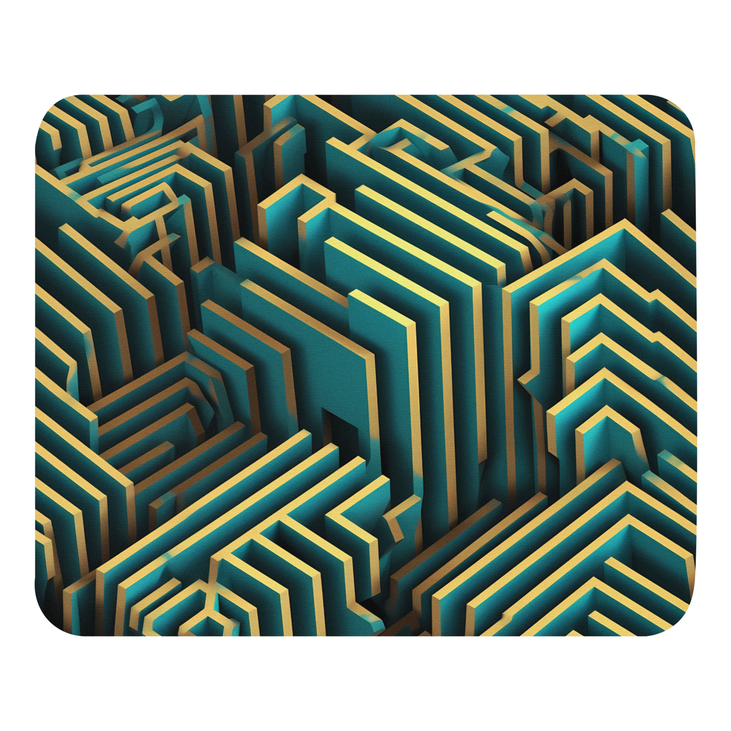 3D Maze Illusion | 3D Patterns | Mouse Pad - #5