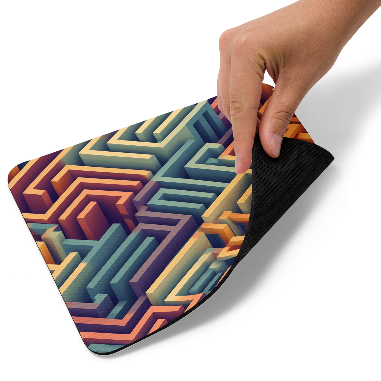 3D Maze Illusion | 3D Patterns | Mouse Pad - #3