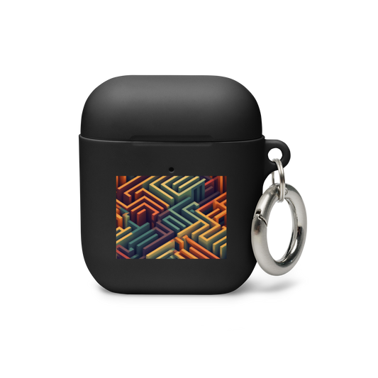 3D Maze Illusion | 3D Patterns | Rubber Case for AirPods - #3