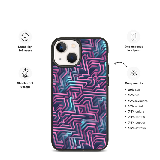 3D Maze Illusion | 3D Patterns | Speckled Case for iPhone - #4