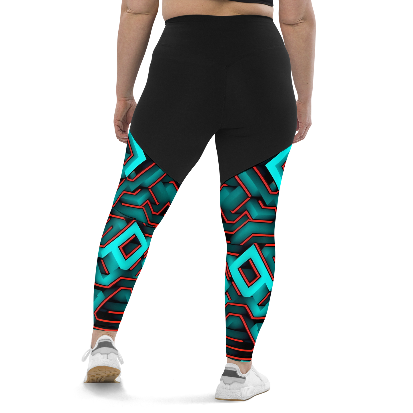 3D Maze Illusion | 3D Patterns | Sports Leggings - #2