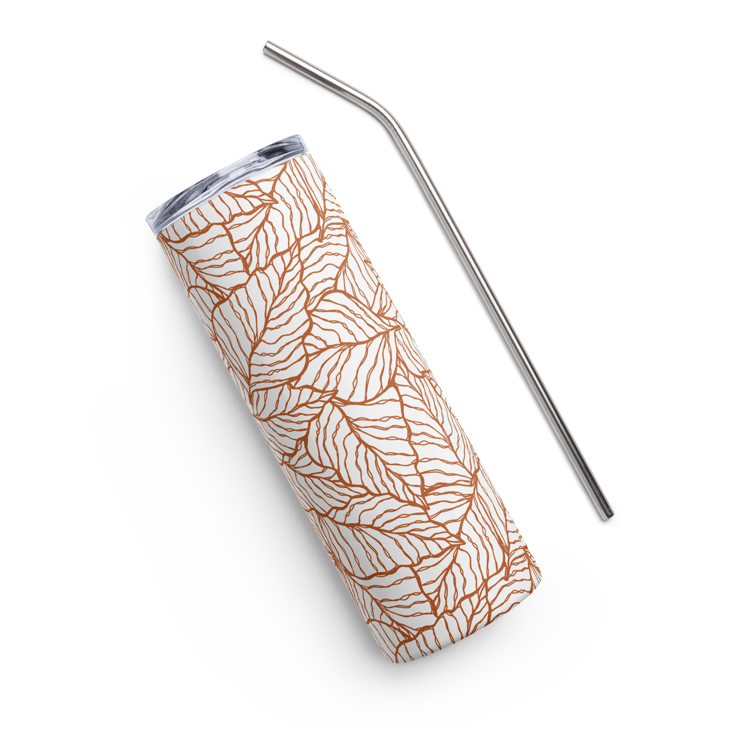 Colorful Fall Leaves | Seamless Patterns | Stainless Steel Tumbler - #1